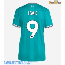 Camisa de time de futebol Liverpool Alexander Isak #9 Replicas 3º Equipamento Feminina 2025-26 Manga Curta
